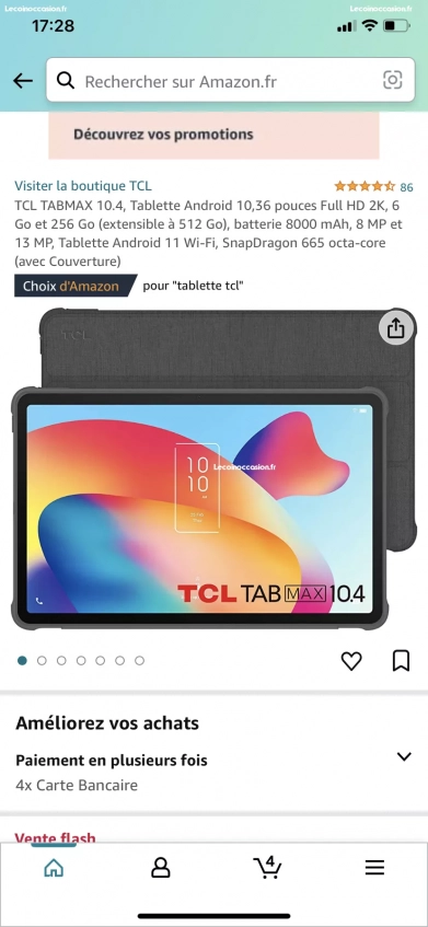 Tablette tab a8